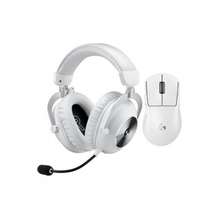 로지텍 G PRO X SUPERLIGHT 2 DEX + PRO X 2 무선 마우스 헤드셋 세트 (화이트) / M