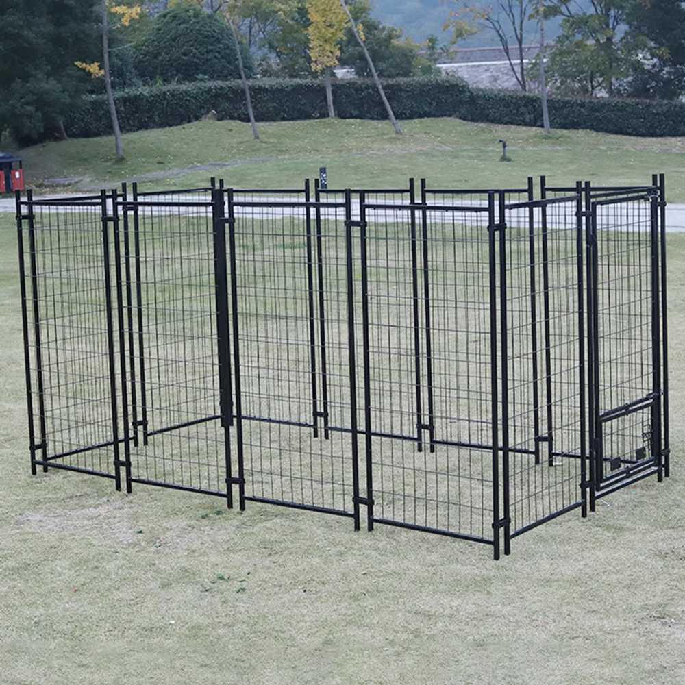 대형견 울타리 케이지 철제 세트 집 야외 조립식 철장 120cm - 상세 이미지 5