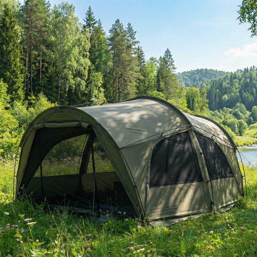 카고컨테이너 터널 EX 텐트 4인용 터널형 돔형 쉘터 DAC 폴 모스카키