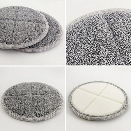 전동물걸레패드 극세사 청소기 물걸레 패드 찍찍이 원형 23cmx2장