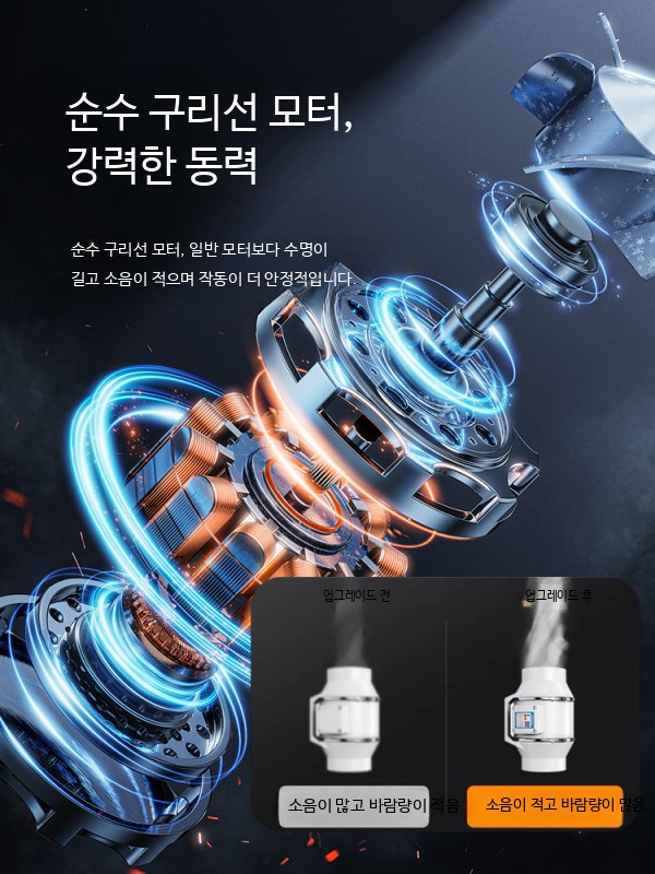 무소음환풍기 강력 환기덕트 가게 고기후드 고기집환풍기 - 상세 이미지 3