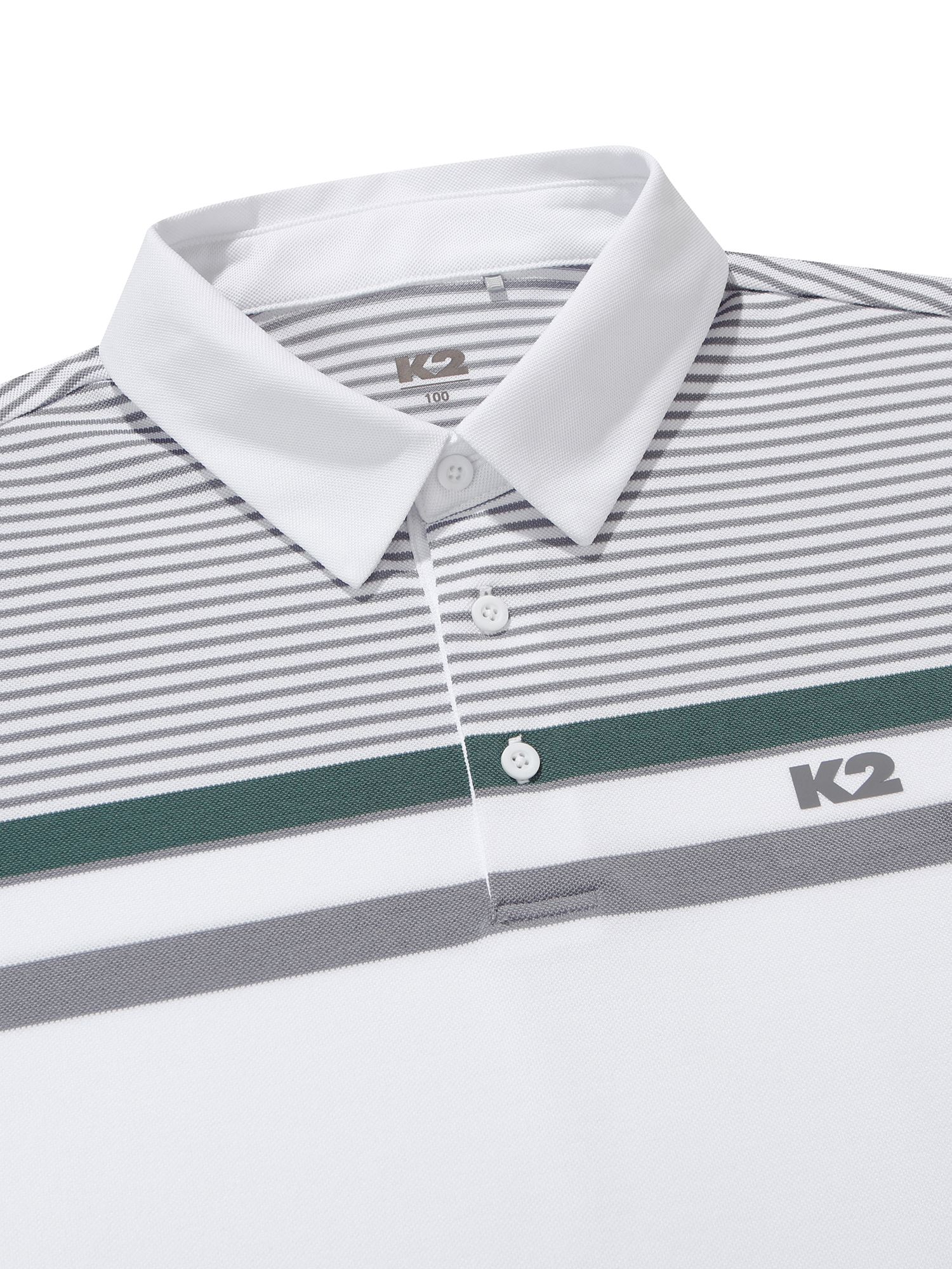 [본사직영] K2 남성 BOOST 반팔 선염 폴로 티셔츠 White KMM25281W2 - 상세 이미지 3