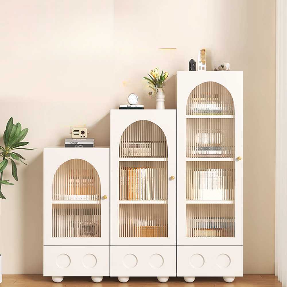 빈티지 그릇장 앤틱 디자인 주방 수납 클래식 부엌 A형 80x30x78.2cm 3+4단 - 상세 이미지 4
