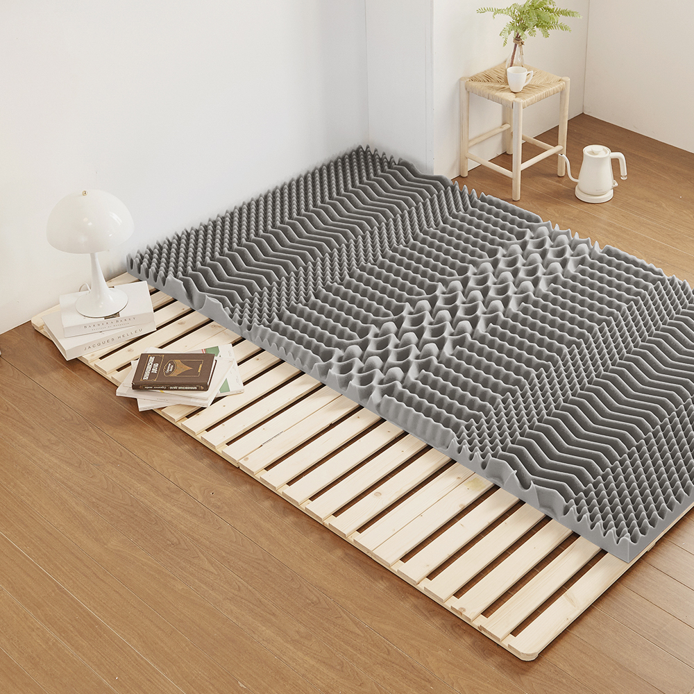 라노체 3단 접이식 매트리스 침대 바닥 토퍼 매트리스 단단한 매트릭스 8cm MS