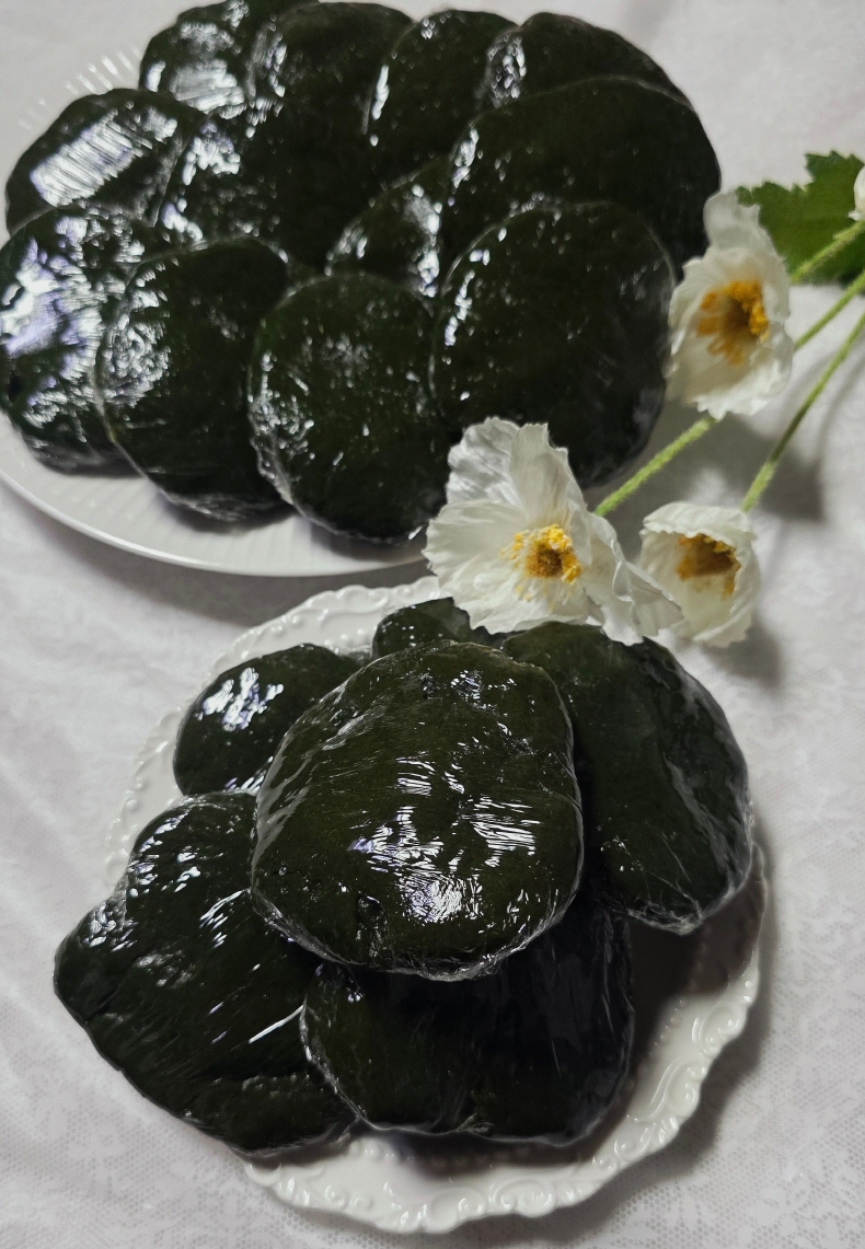 새섬해풍쑥 조도 쑥떡 멥떡 쑥개떡 콩고물 포함 간식 아침 식사 대용 2kg 이미지 2