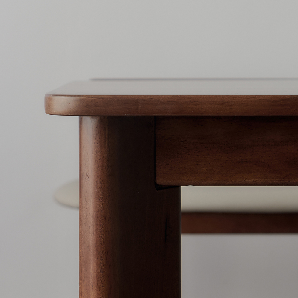 스코나 파인즈 원목 식탁 테이블 1800mm, 6인 월넛 - 상세 이미지 5