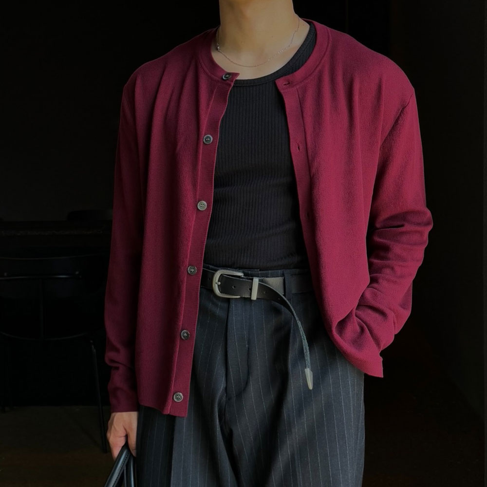 아웃핏 남자 디오 린넨 실켓 가디건 4colors - 상품 이미지