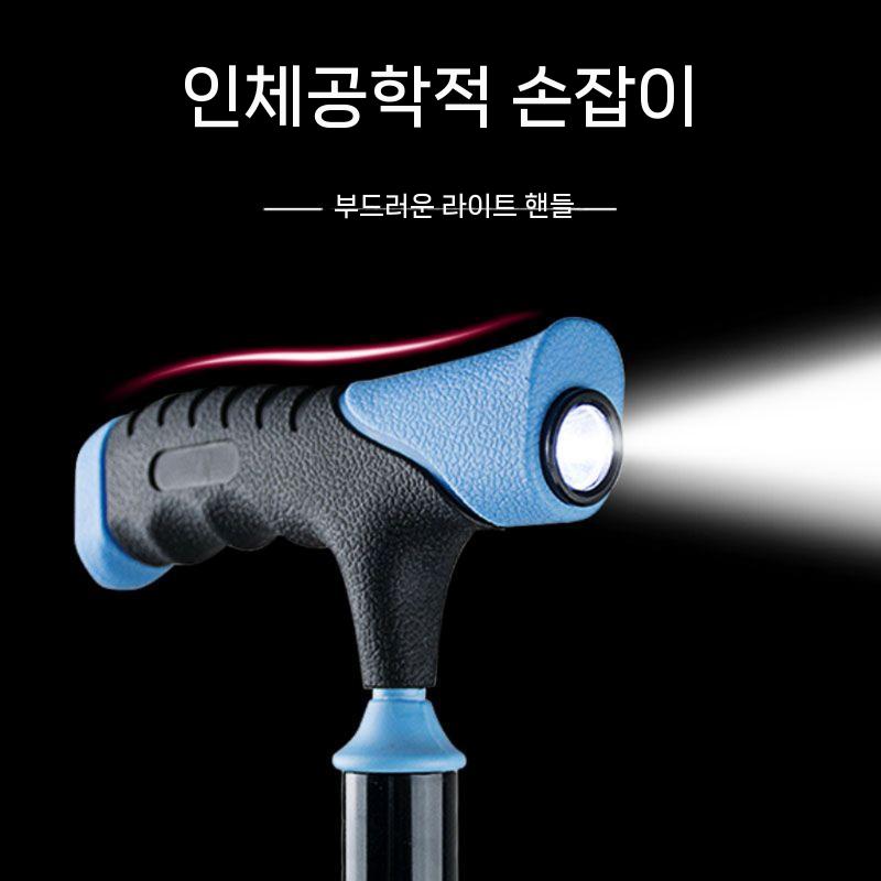 당구공지팡이 등산용 캠핑용 폴대 경량 블랙 싱글 레지 모델 알루미늄 합금 소 - 상세 이미지 4