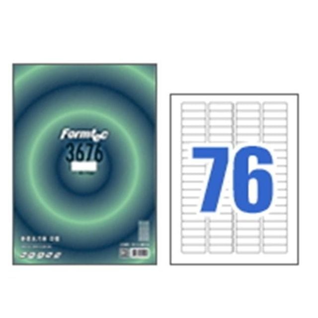 한국폼텍 폼텍라벨지 3676 (76칸 100매) - 상품 이미지