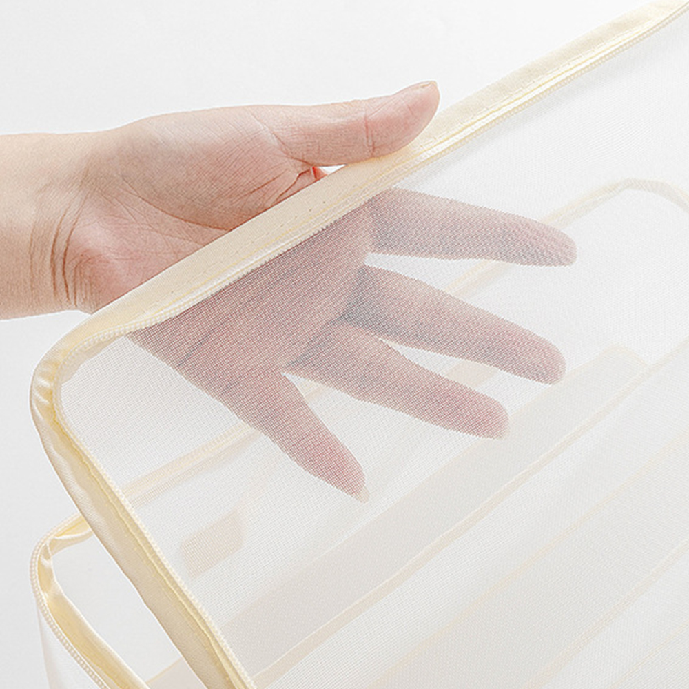 매쉬소재 칸칸이 옷정리함 소형 바지 옷 정리 트레이 옷장 수납 정리함