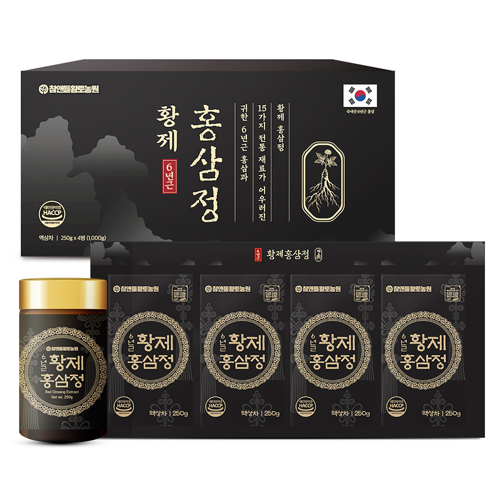 [홍삼정 선물세트] 참앤들황토농원 6년근 황제 홍삼정 1kg, 1개 - 상품 이미지
