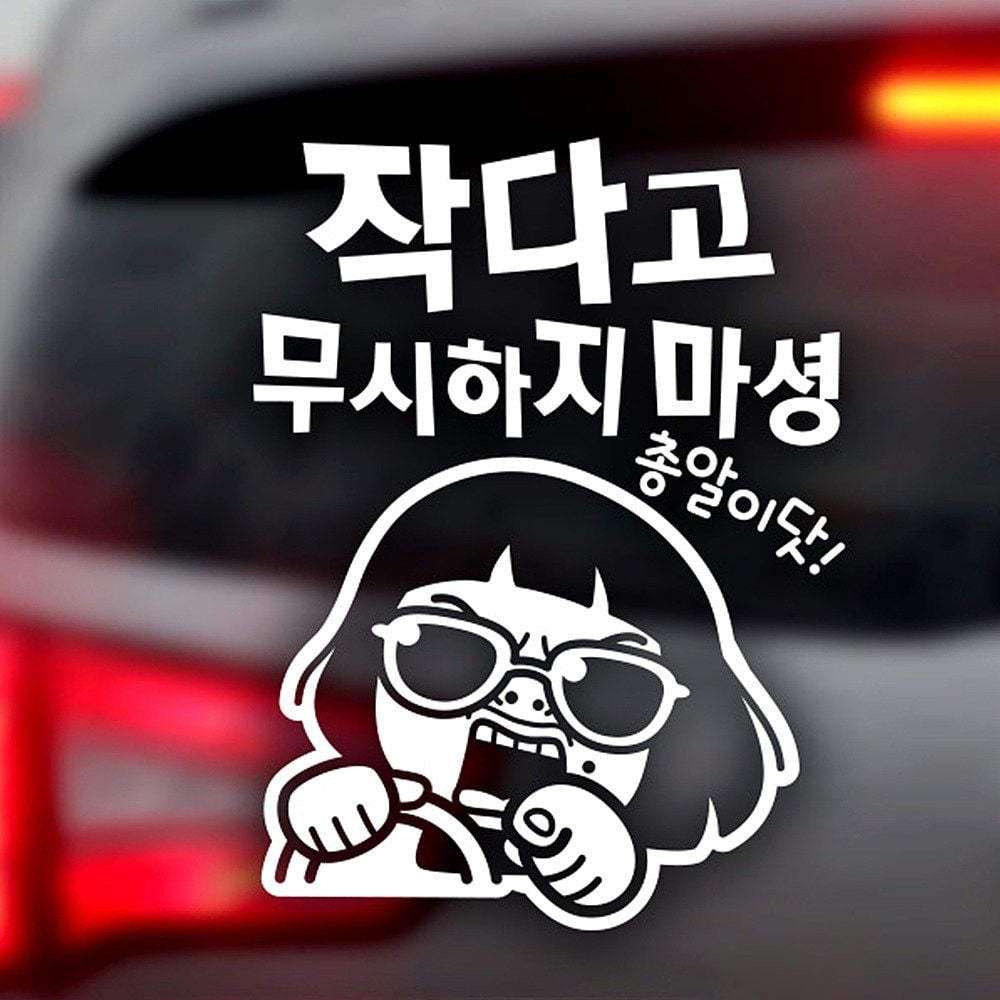작다고 무시하지 마셩 초보운전스티커-반사 - 상품 이미지