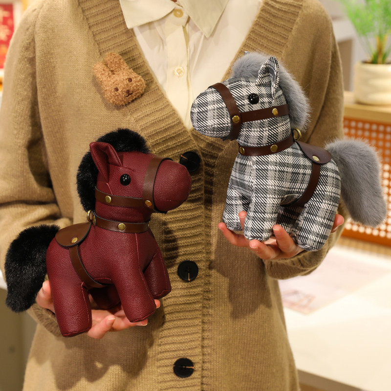 말띠 마스코트 봉제인형 키링 가방고리 새해 선물 기본(레드 13cm) - 상세 이미지 5