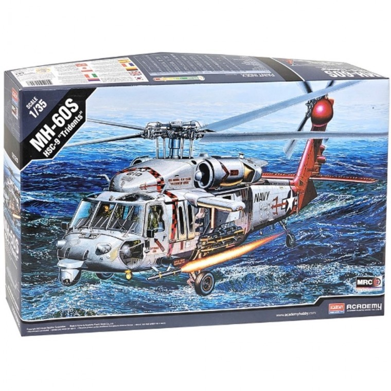 아카데미과학 MH-60S HSC-9 트라이덴트 프라모델 전투기 밀리터리 조립 장난감 선물 - 상품 이미지