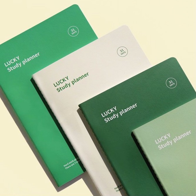 칠삼이일 한달 럭키 네잎클로버 스터디플래너 1개월 48p 4color 데일리 타임박스 노트 - 상세 이미지 3