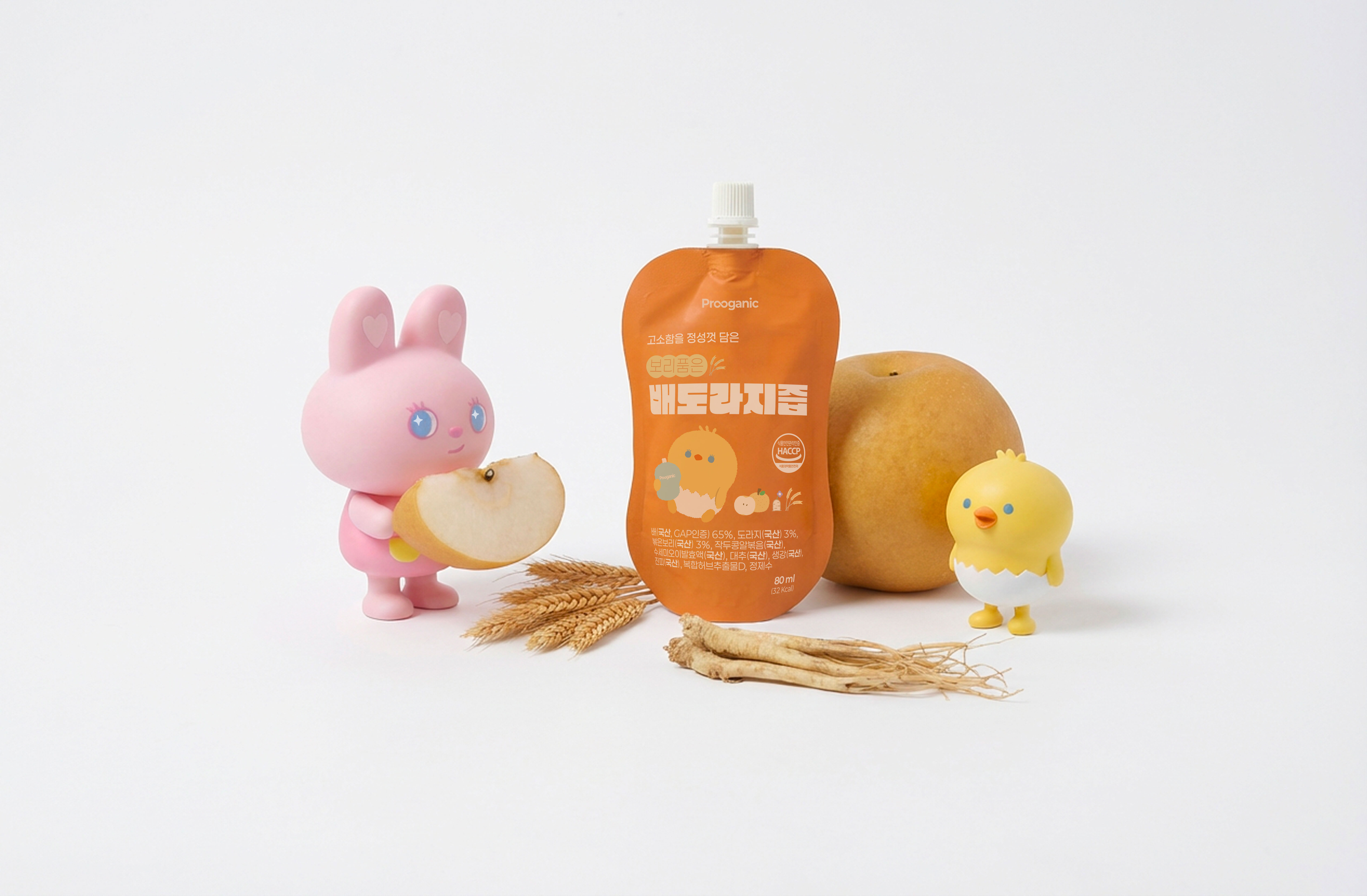 프루가닉 아기배도라지즙 유기농 보리차 품은 돌아기배즙 80ml 80개 - 상세 이미지 2