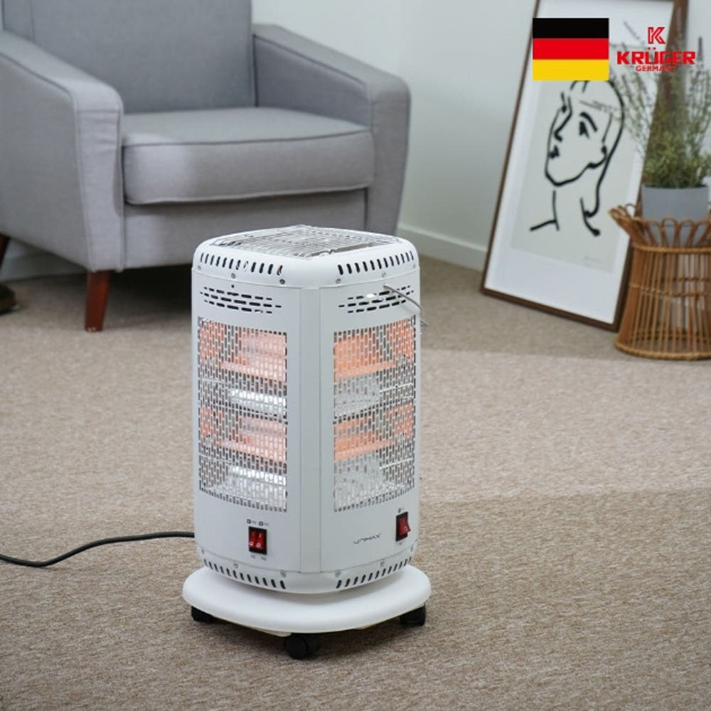 가정용 이동식 오방난로 사무실전기히터 오방향 전기스토브 : 신일N위시웨이