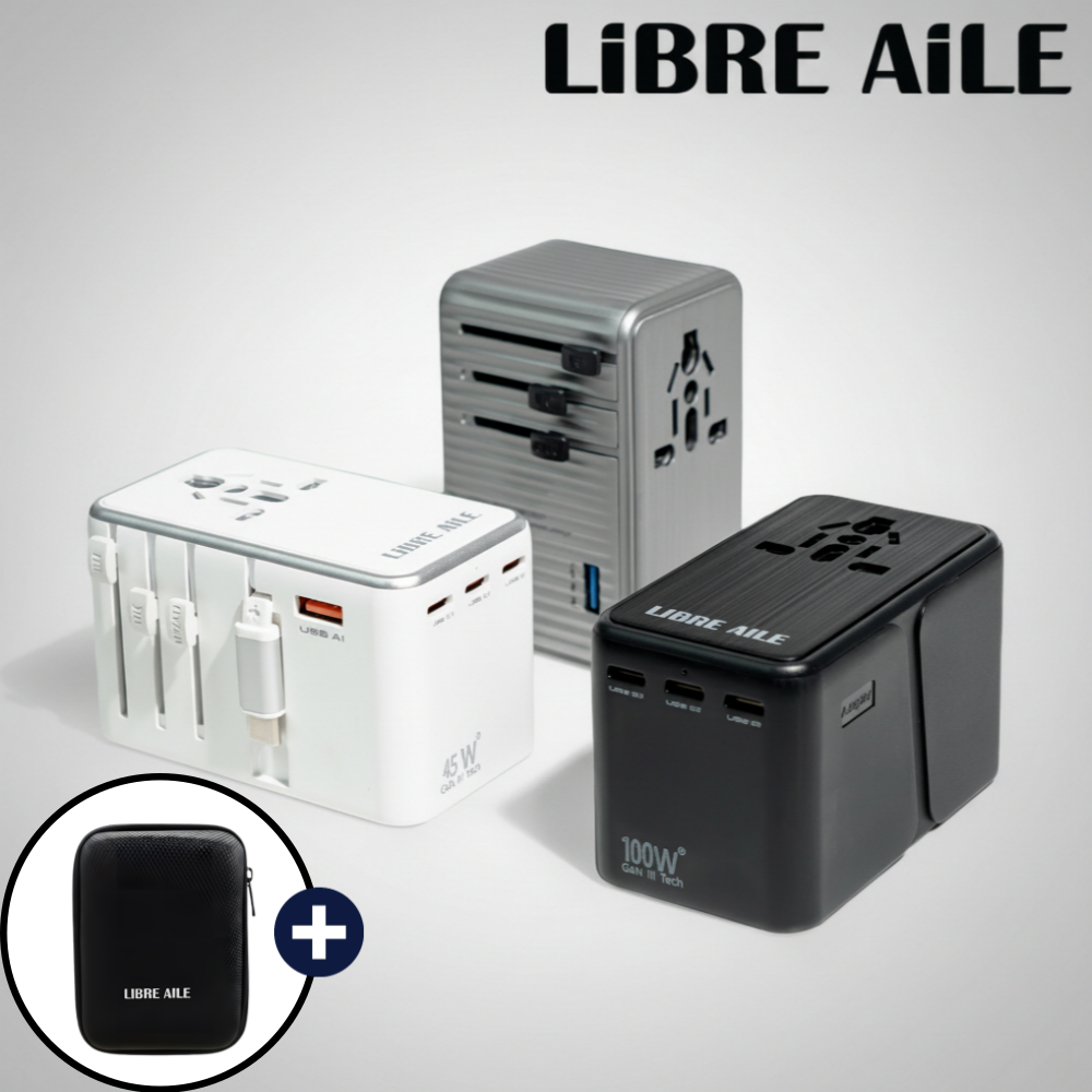 리브엘 여행용 멀티 어댑터 해외 여행 USB 멀티탭 100W 일본 호주 중국 유럽 미국 제품 이미지