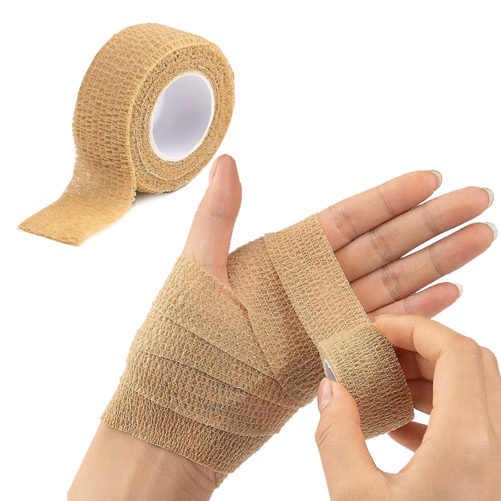 자가 점착 탄력붕대 압박밴드 피부색 2.3cm 4.5M 1롤 - 상품 이미지