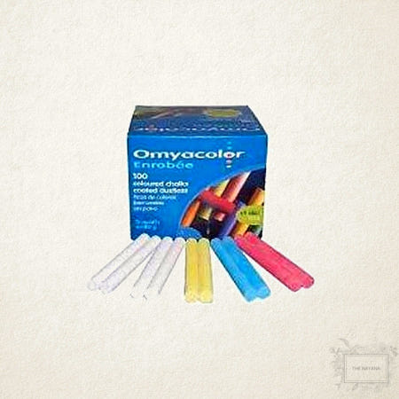 오미야 분필 탄산분필 적색 10개입 80x10mm 120개입