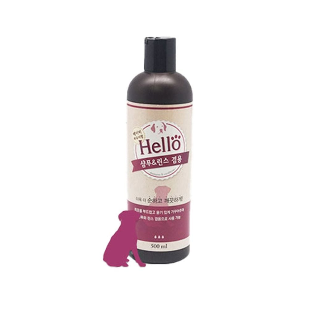 P433 강아지 샴푸_린스 겸용 베이비파우더향 500ml - 메인 이미지