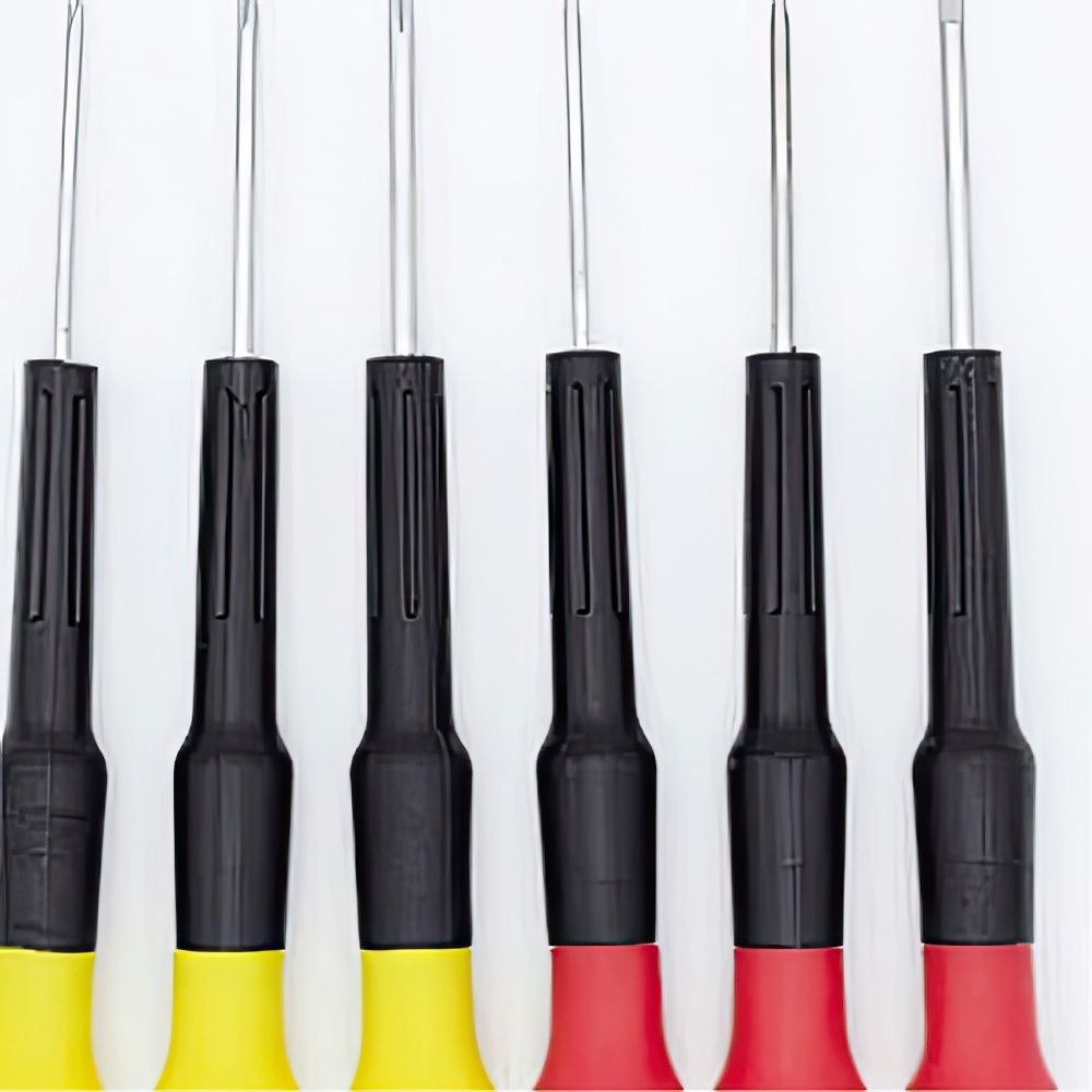 정밀 드라이버 일자 십자 6P 세트 안경 시계 수리 DIY - 메인 이미지