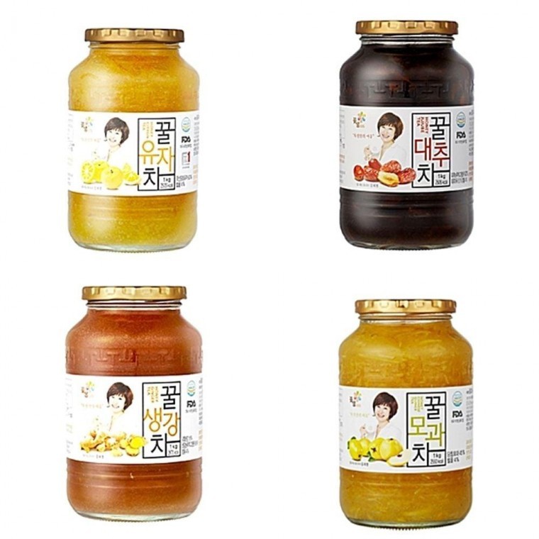 꽃샘 유자차 1kg 대추차 생강차 모과차 - 상품 이미지