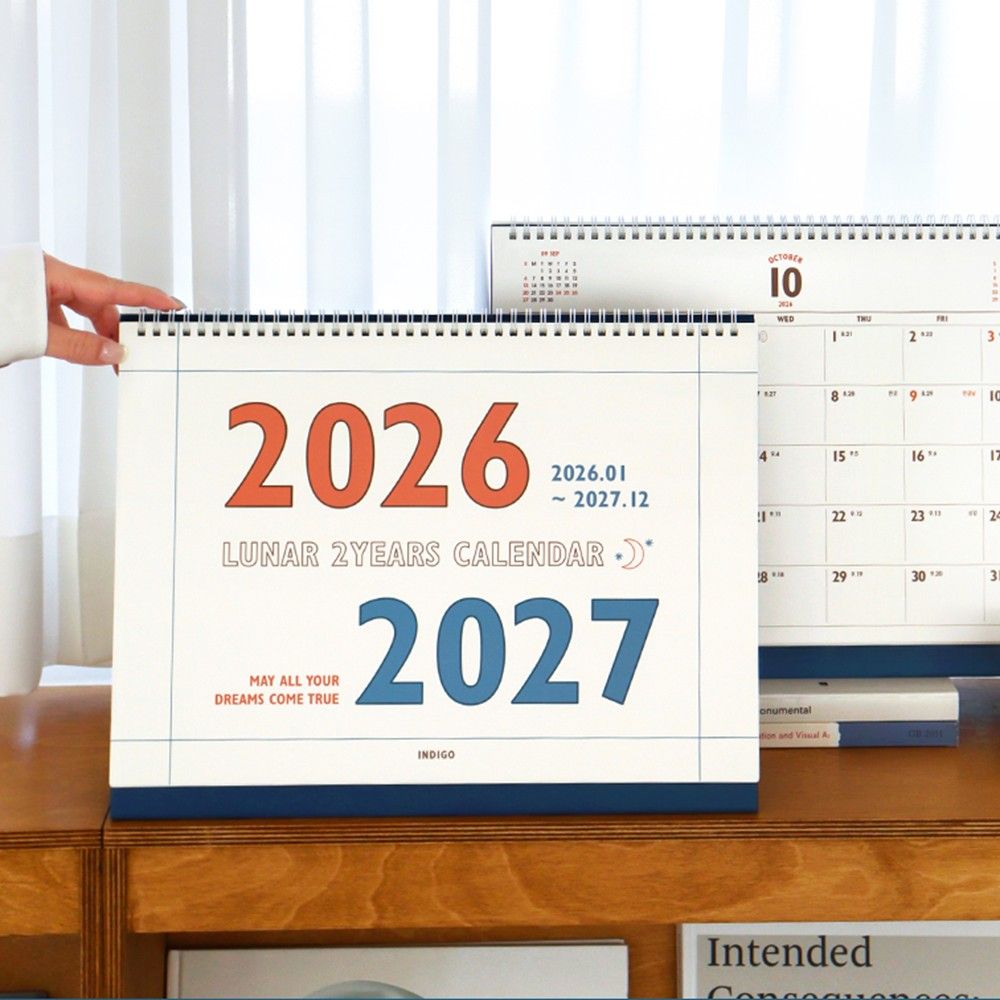 2027 27년 대형 탁상달력 26년 큰 캘린더 B4 2026 빅 데스크 2년 스케줄러 - 상세 이미지 2