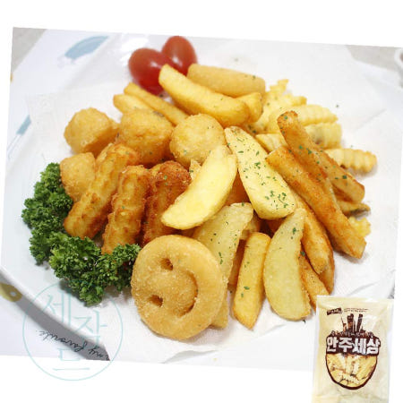 RU 모듬감자튀김 450g 혼술안주 맥주안주
