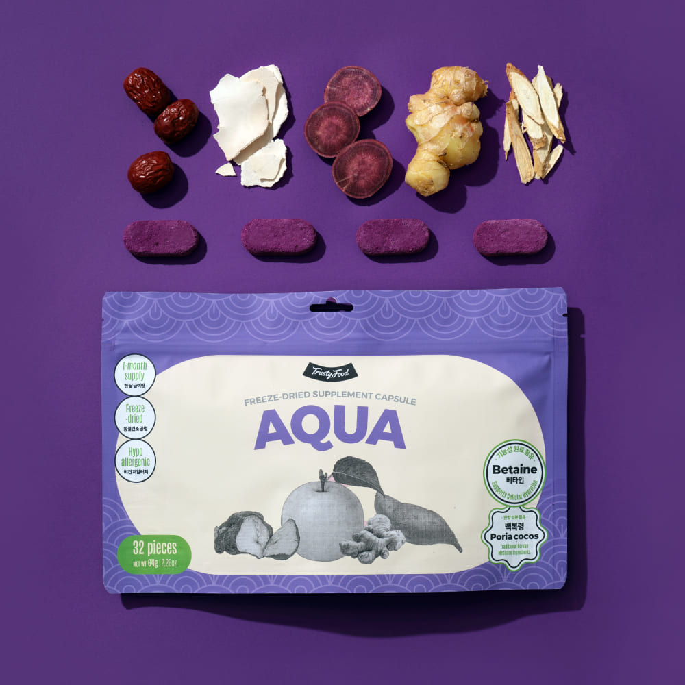 [강아지의날] 트러스티푸드 동결건조 저알러지 한방캡슐 아쿠아 강아지 결석 비뇨기 영양제 음수량보충 32개 이미지 2
