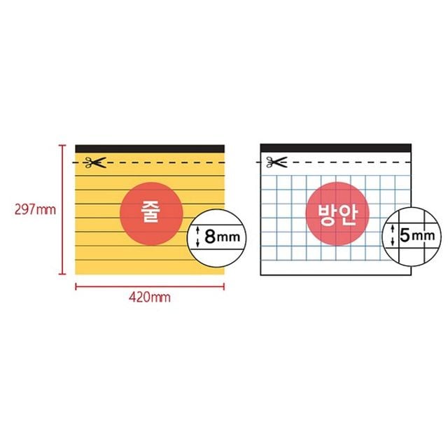 리갈패드 A3 방안 80매 옥스포드 A60 - 메인 이미지
