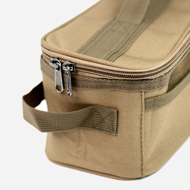 KOOLMAN 쿨맨 캠핑 키친툴 가방 조리도구 소품 수납 골든브라운