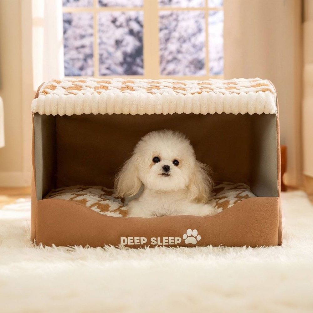 강아지 집 고양이 숨숨집 겨울 하우스 보온 텐트