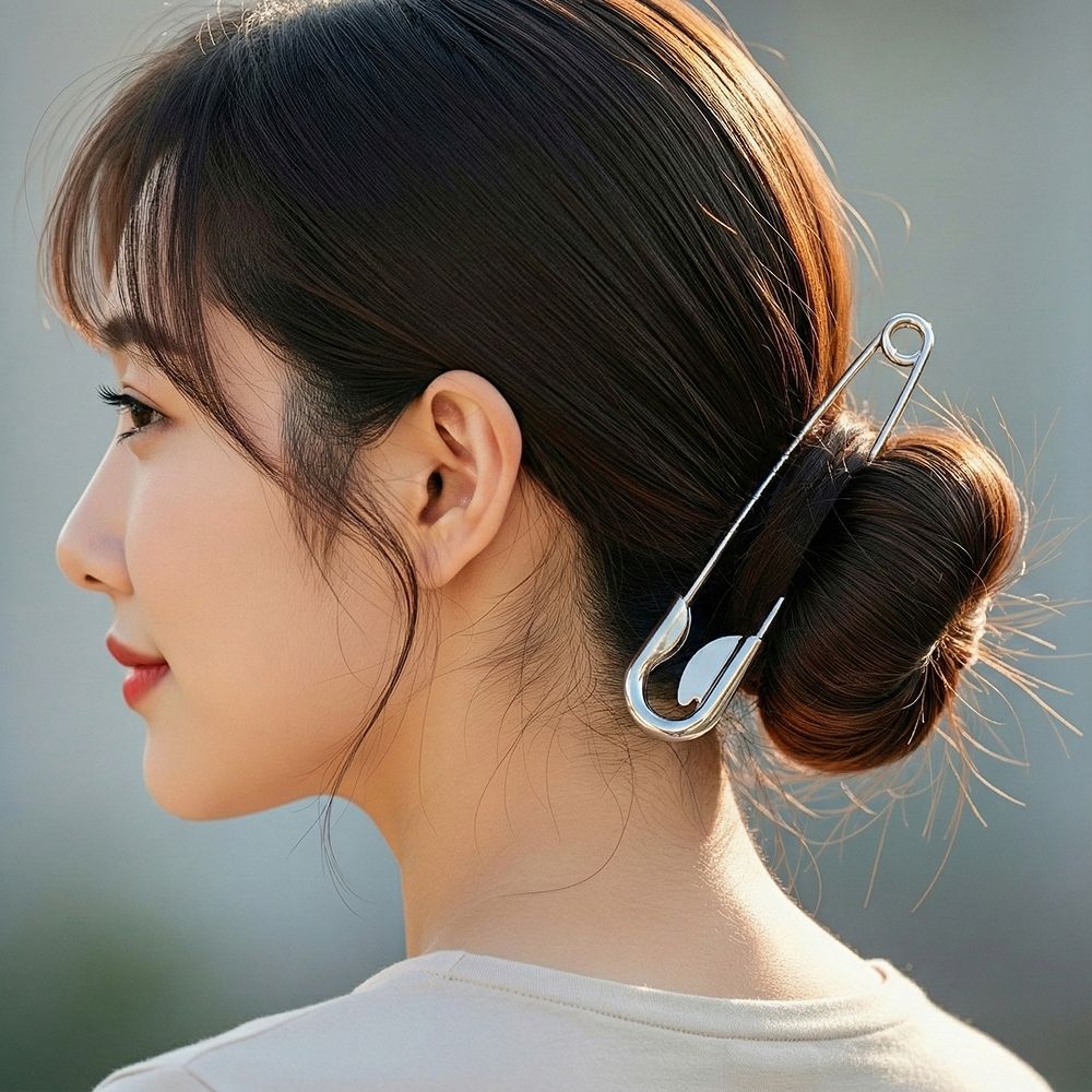 대왕 옷핀 비녀 머리핀 헤어핀 집게핀 비녀핀 뒤꽂이 대형 올림머리 특이한 웃긴 선물 - 상품 이미지