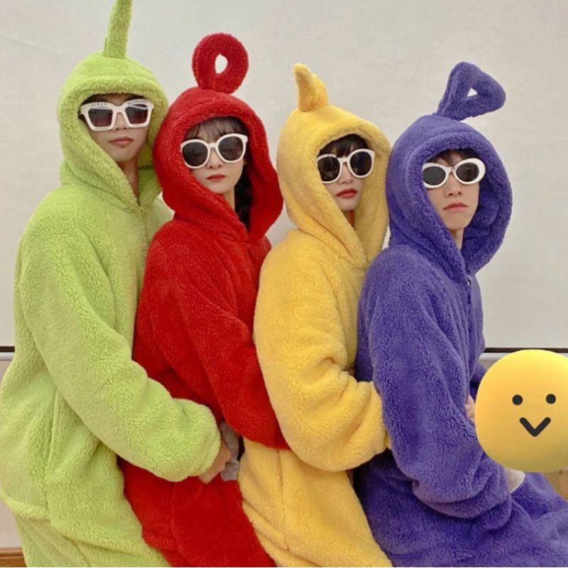 텔레토비 잠옷 킹받는 선물 쓸모없는 쓸데없는 재미있는 웃긴 우정 커플 연말 모임 이벤트 - 상세 이미지 3