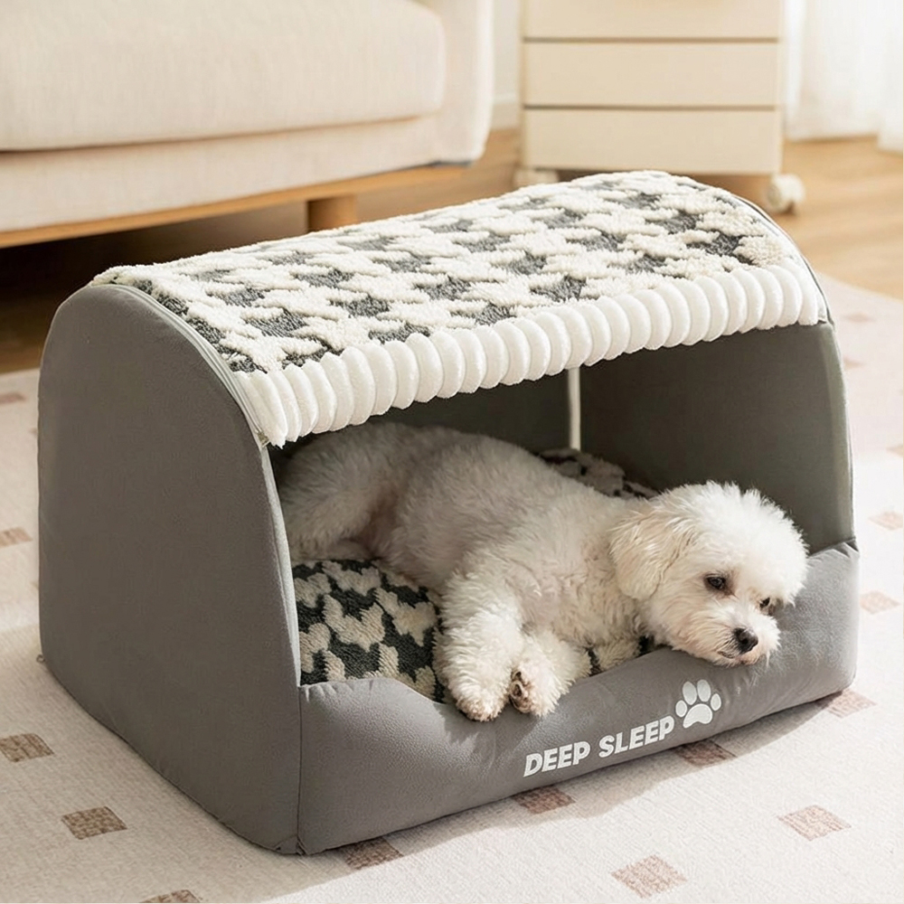 강아지 집 고양이 숨숨집 겨울 하우스 보온 텐트