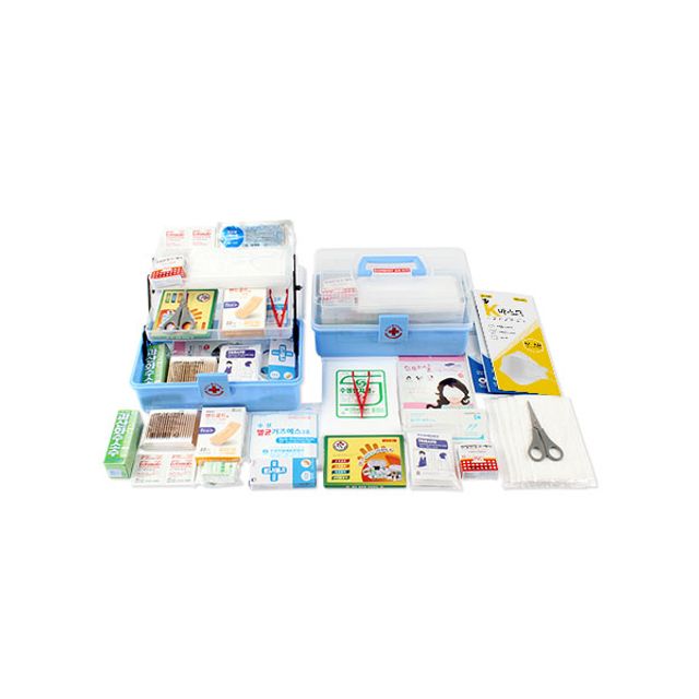 응급처치 18종 3단 구급함(대) 1BOX(12개) 없음 - 메인 이미지