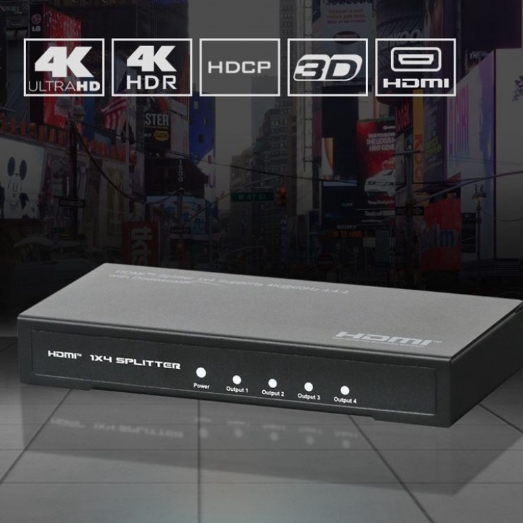 HDMI 2.0 1대4 분배기 4K 60Hz - 상품 이미지