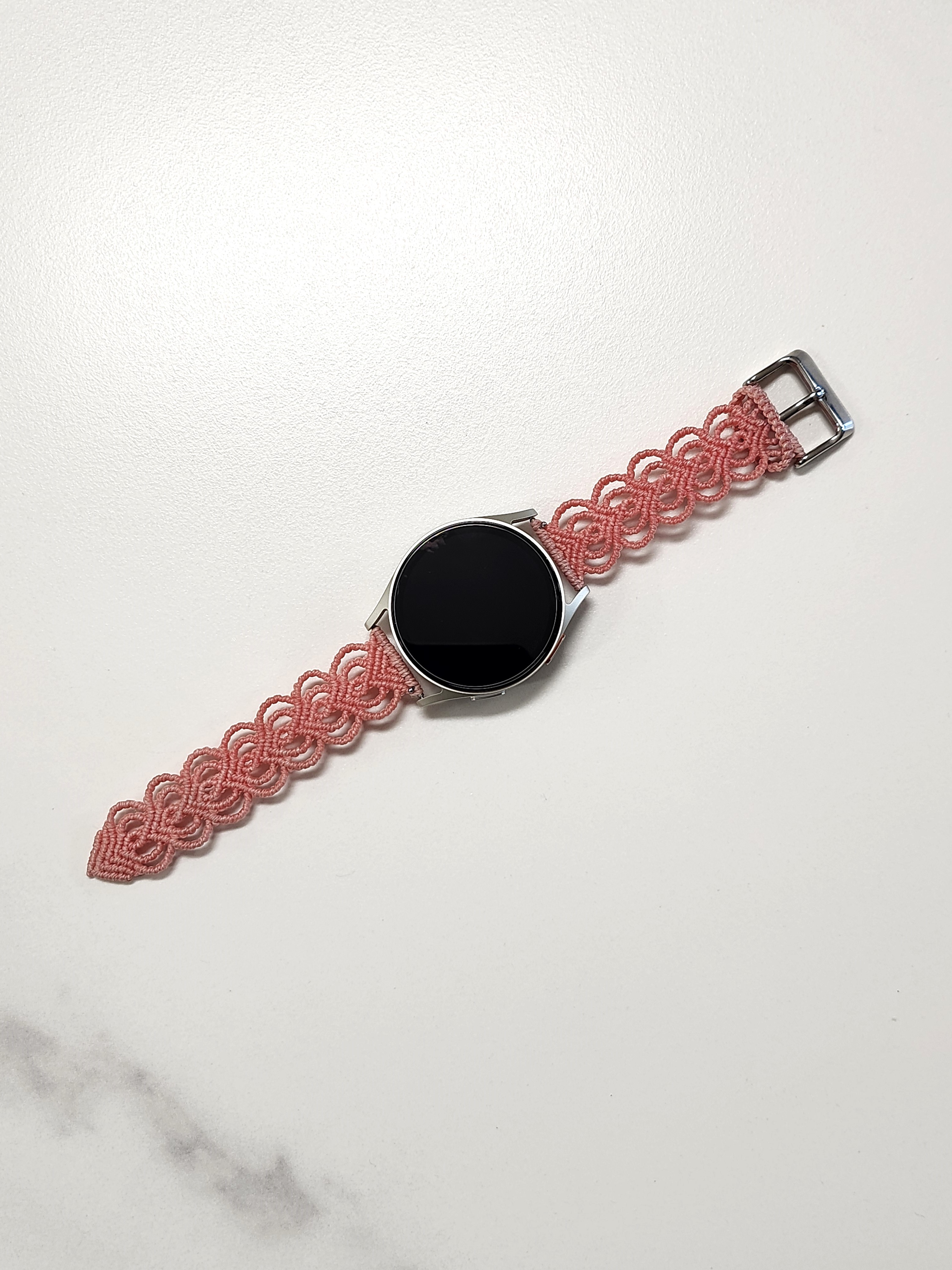 핸드메이드 마크라메 러블리 하트 스마트워치 스트랩 · 애플워치·갤럭시워치 20/22mm 이미지 6