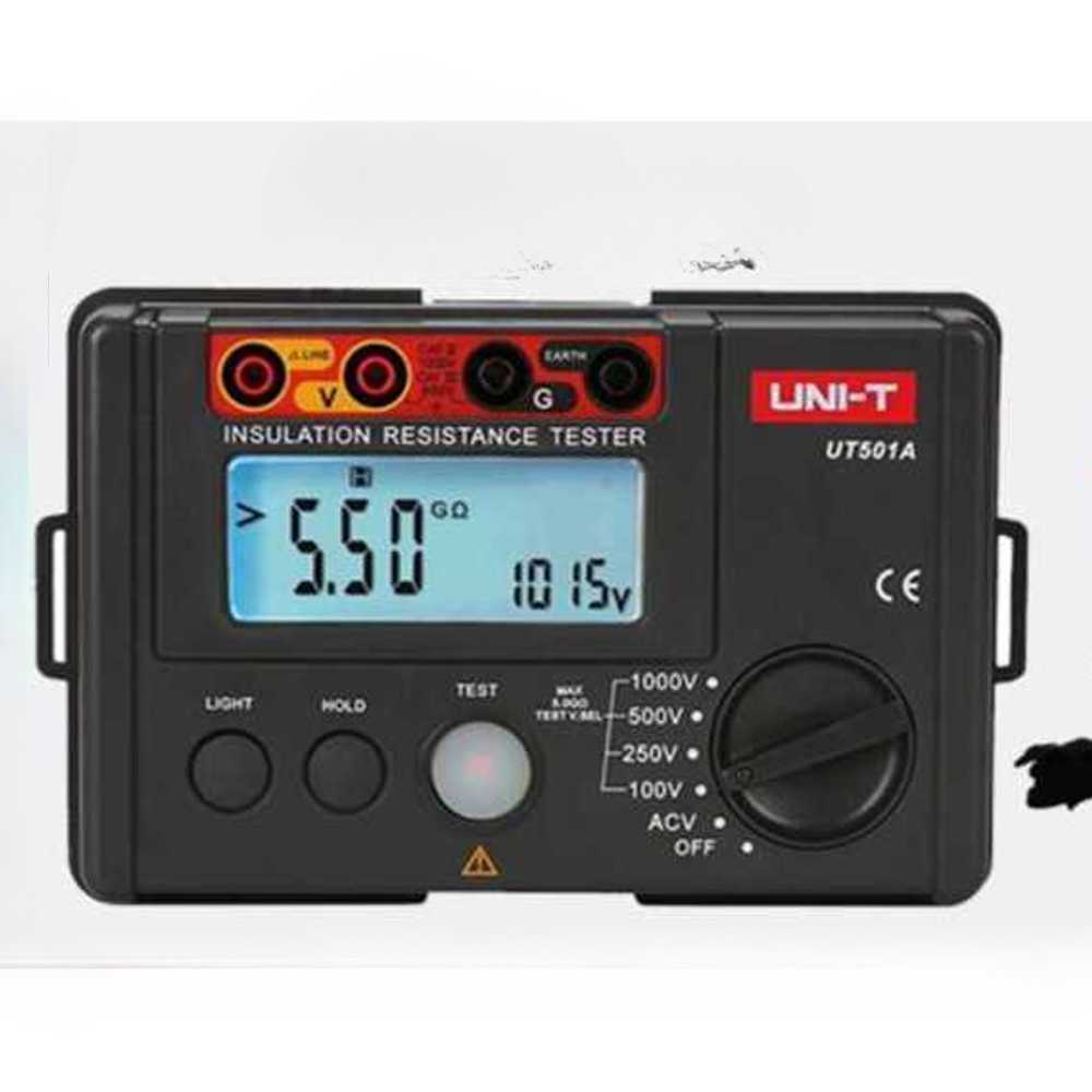 절연저항기 전기 절연 테스트기 절연 저항 측정기 UT501C(1000V/5G)어댑터 - 상품 이미지