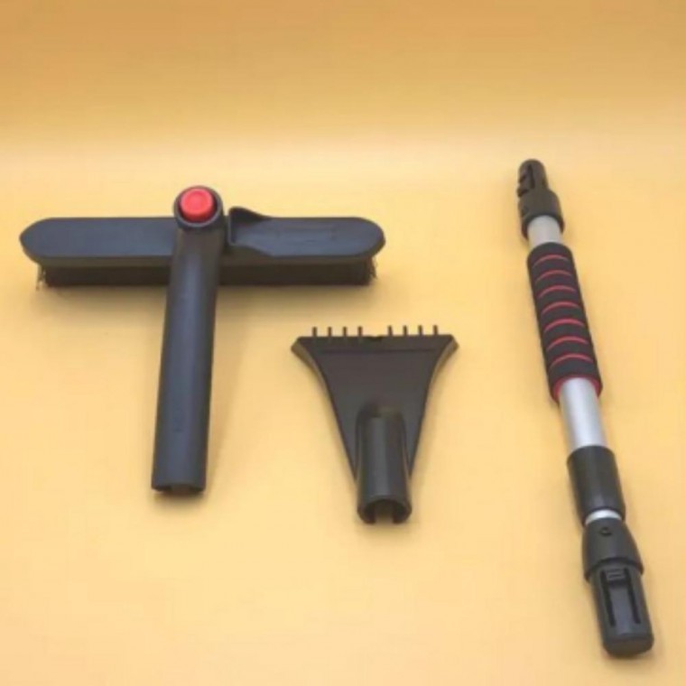 제설 넉가래 차량용 눈쓸개 양면 제설기 길이조절 눈치우는삽 브러시 - 상품 이미지