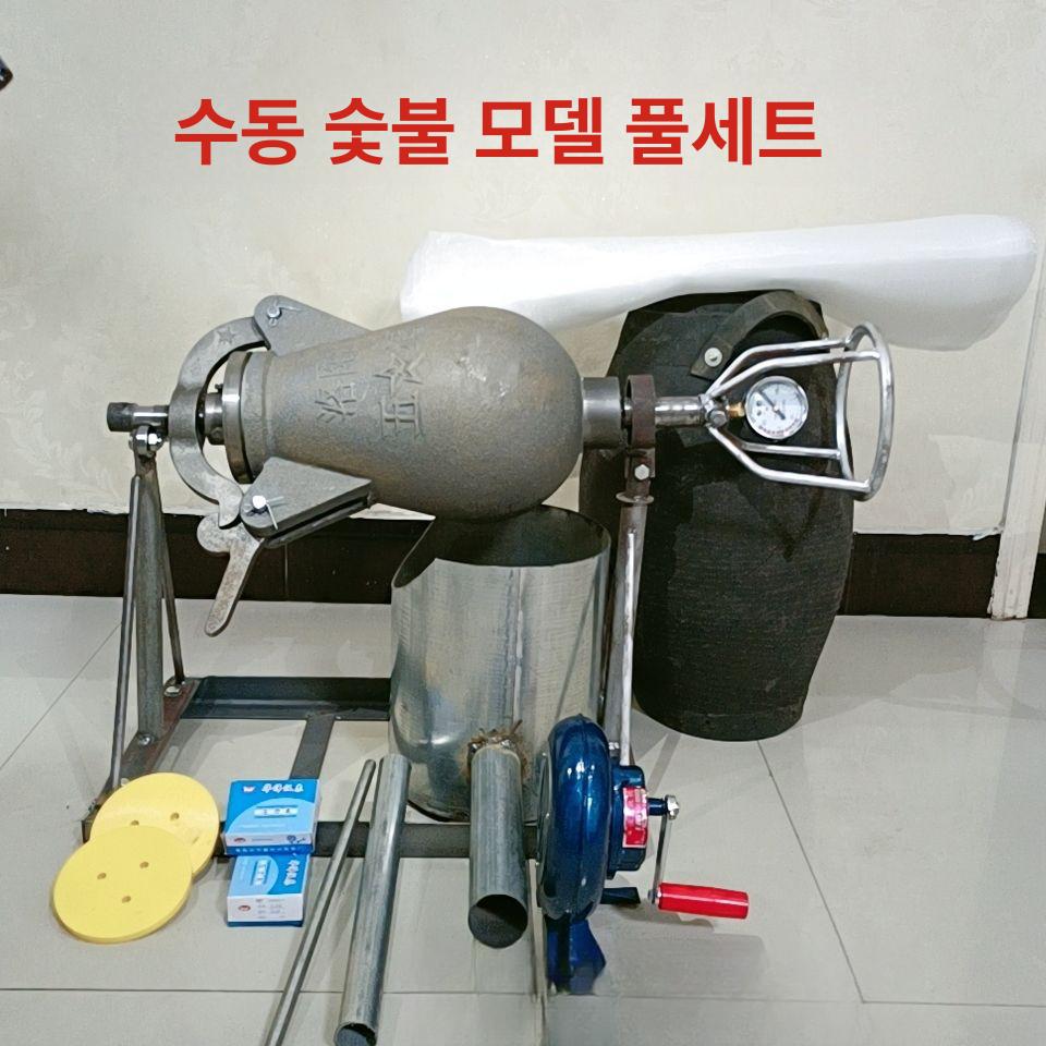 전통 손잡이 팝콘기계 뻥튀기 쌀 대용량 팝콘 메이커 가정용 3kg 단일 팬 압력계1개포함 - 상품 이미지