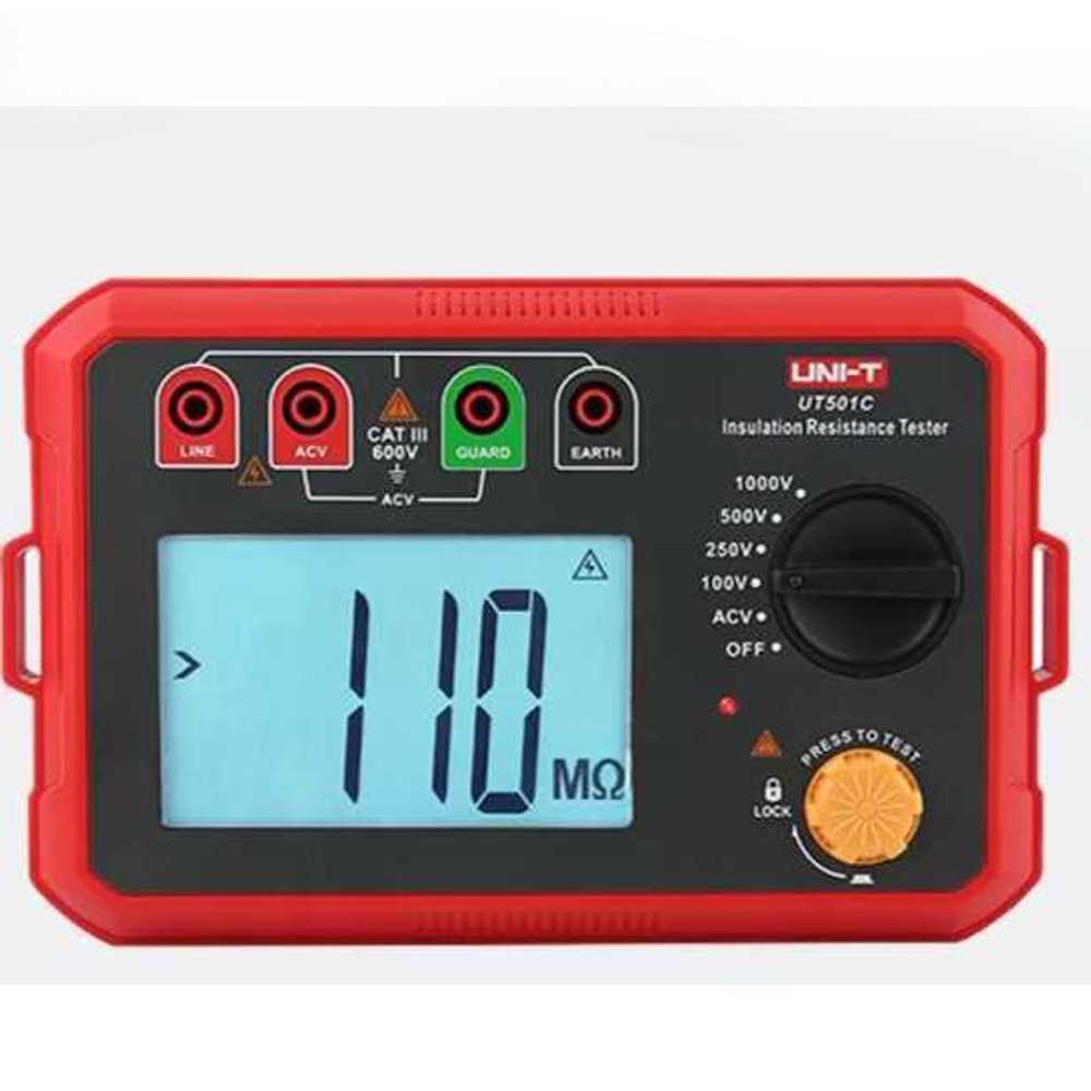 절연저항기 전기 절연 테스트기 절연 저항 측정기 UT501C(1000V/5G)어댑터 - 상세 이미지 2
