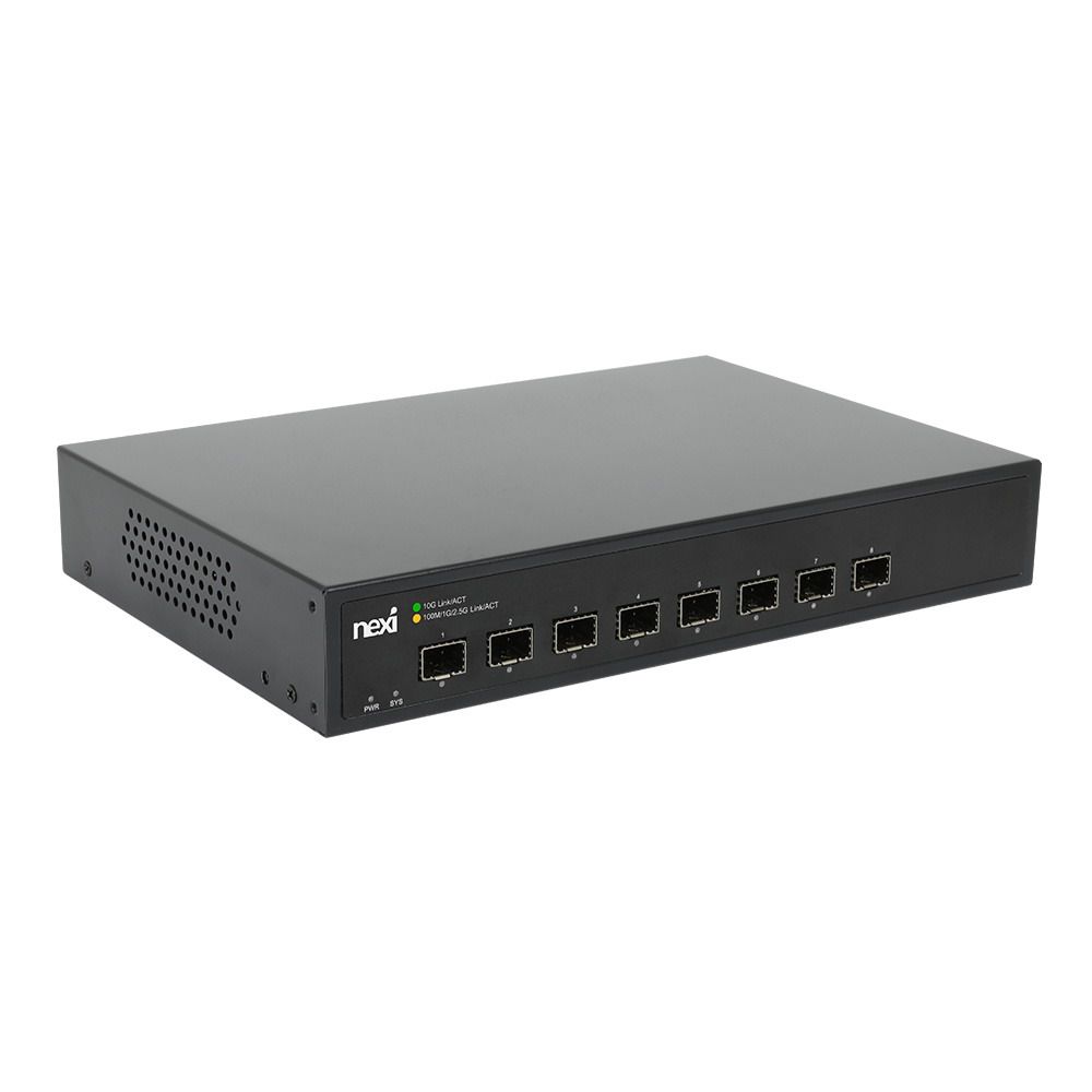 넥시 스위칭허브 8포트 SFP+ 10G IGMP 공유기 랜허브 스위치 랜선 네트워크 이미지 8
