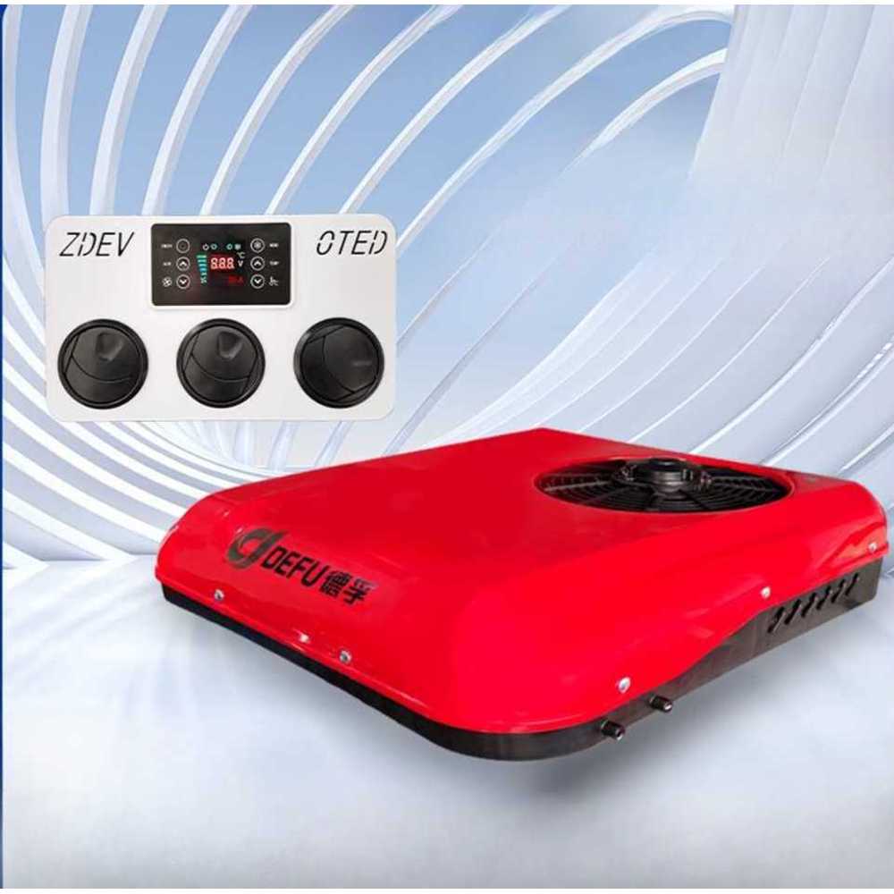 무시동 에어컨 차량용 캠핑 트럭 냉방 시스템 장치 48-72V 단냉 X600 (아이보리) - 상세 이미지 5