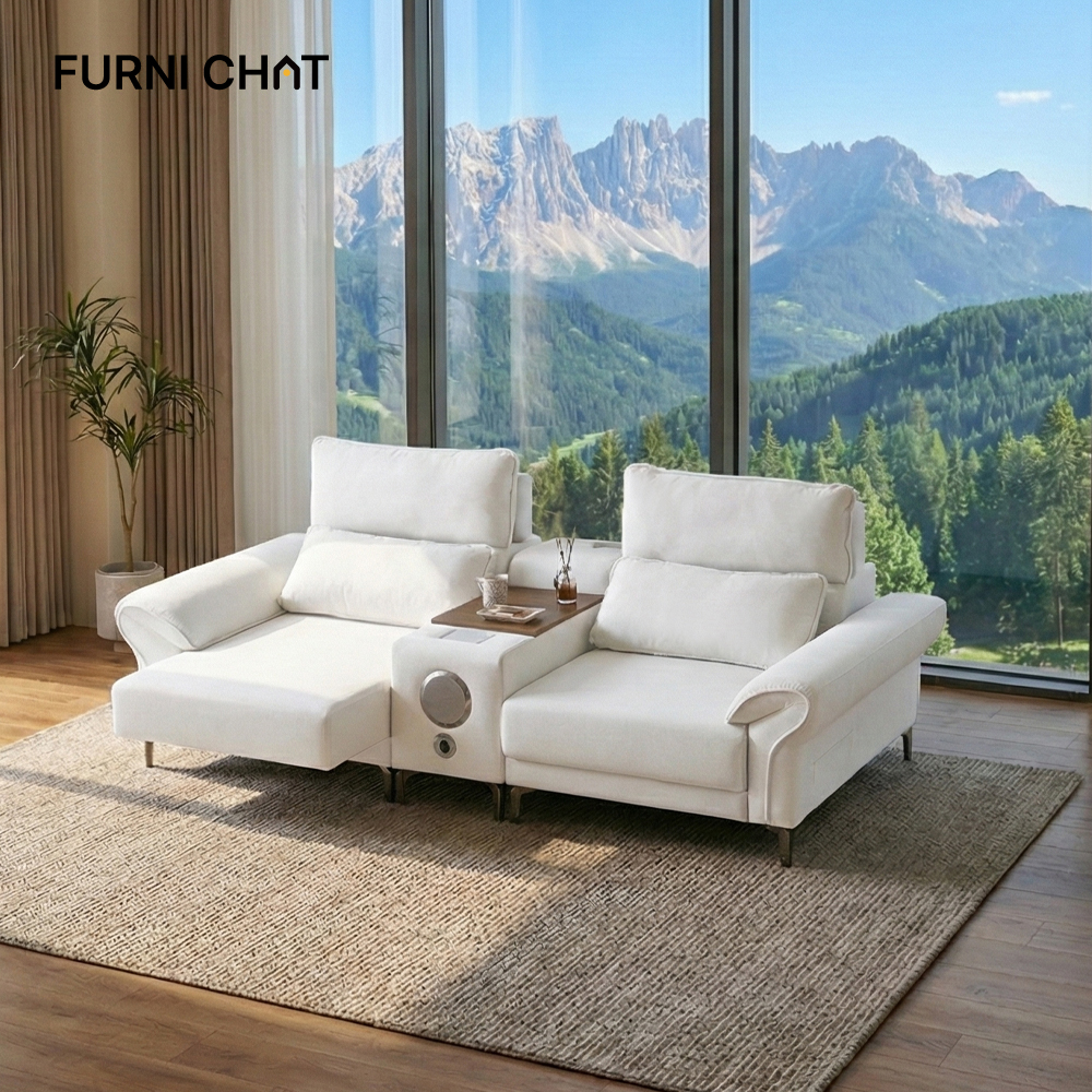 퍼니챗 몬스터 3인용 이지클린 패브릭 무빙소파 슬라이드 모션소파