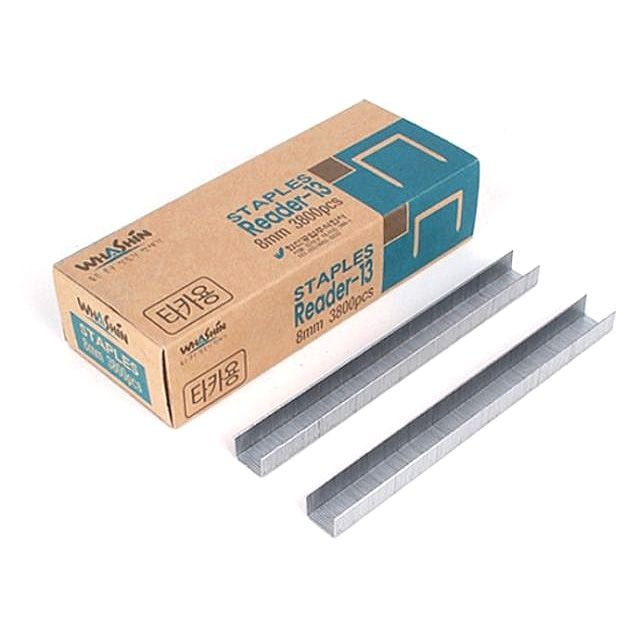 타카핀 ㄷ형 8mm 3800pcs 손타카 핸드 전선 케이블 - 상품 이미지