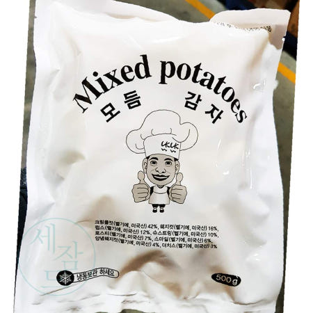 RU 모듬감자 냉동 500g x20p 모듬감자튀김