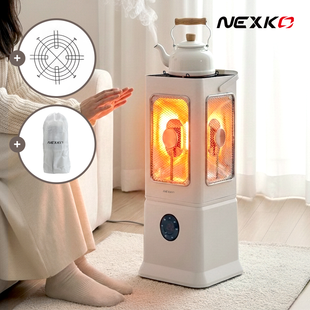 넥스코 오방난로 전기 히터 가정용 사무실 업소용 하이라이트 난방기 스토브 NKH-2800HL