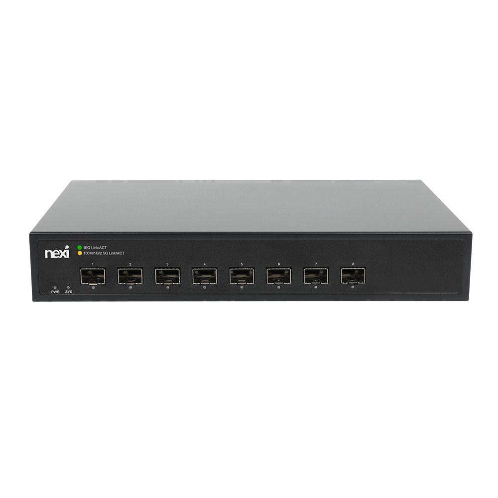넥시 스위칭허브 8포트 SFP+ 10G IGMP 공유기 랜허브 스위치 랜선 네트워크 이미지 7